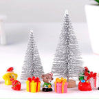 Mini Pine Needle Christmas Tree Ornaments Set