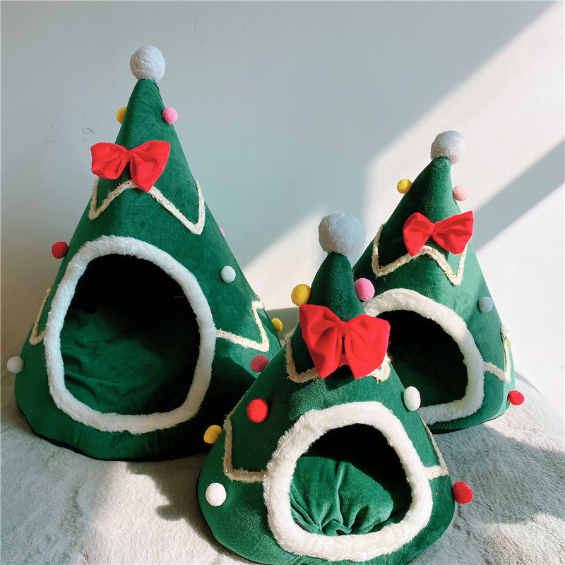 Christmas Tree House Cozy Pet and Dog