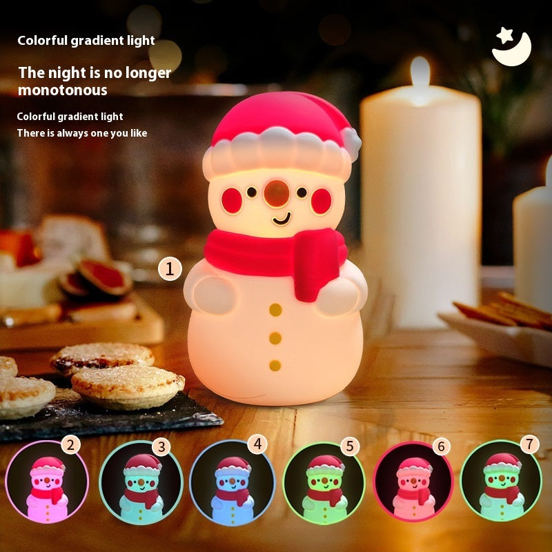 Snowman Glow Silicone Night Lamp