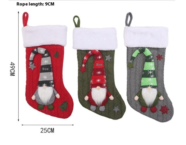 Knitted Christmas Gift Socks