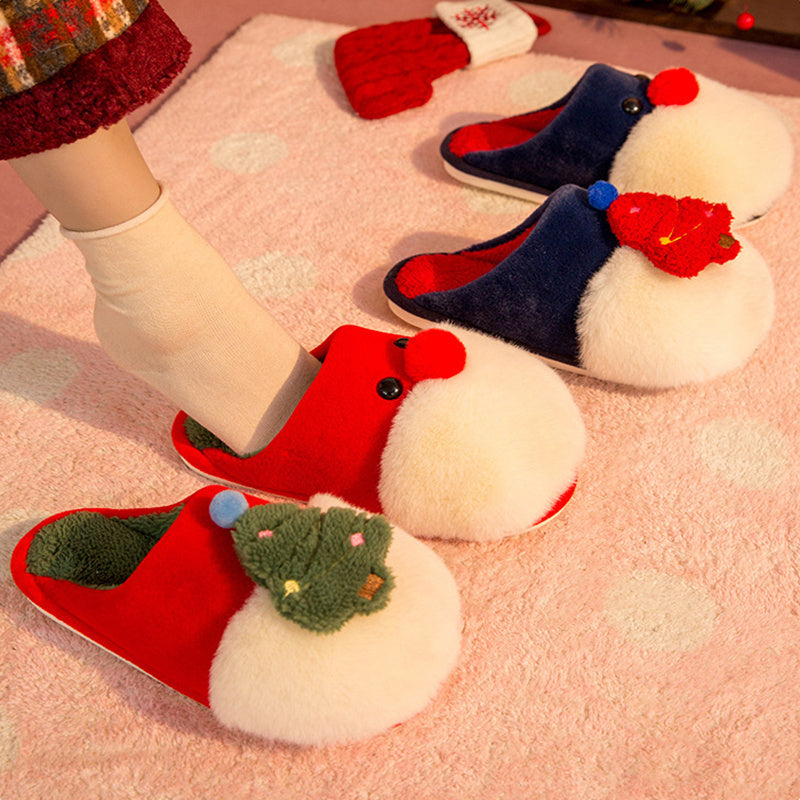 Holiday Plush Slippers