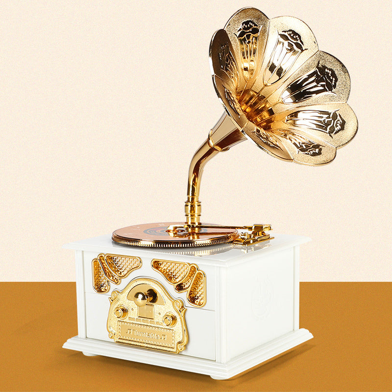Vintage Gramophone Music Box