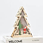 Lighted Wooden Holiday Ornament