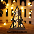 Lighted Wooden Holiday Ornament
