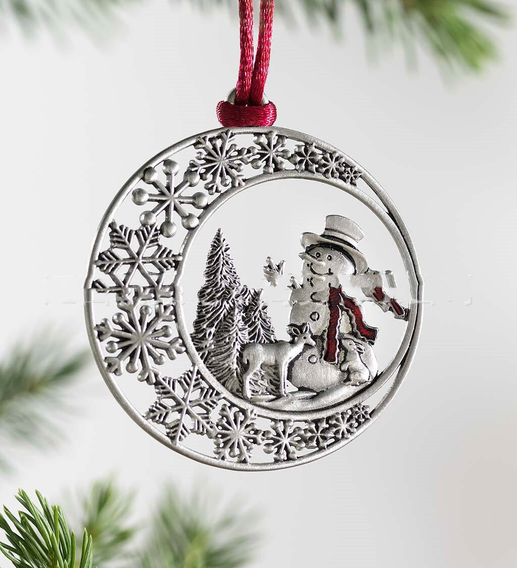 Antique-Style Tin Holiday Pendants – Christmas Tree Decor
