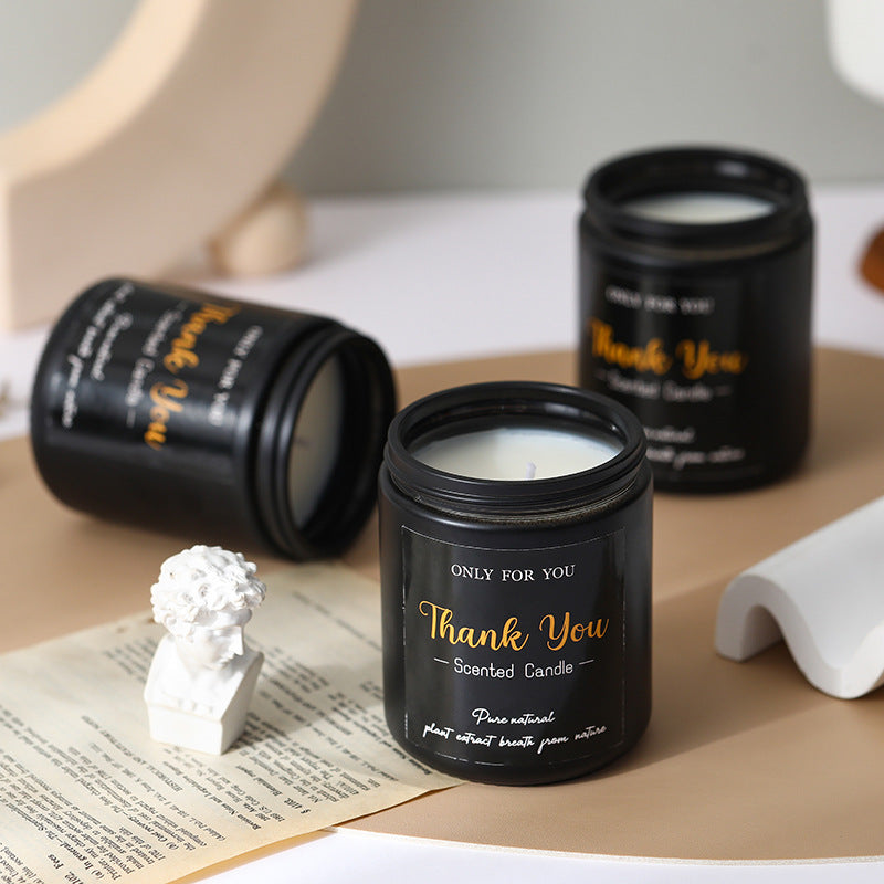 Black Glass Aroma Candle