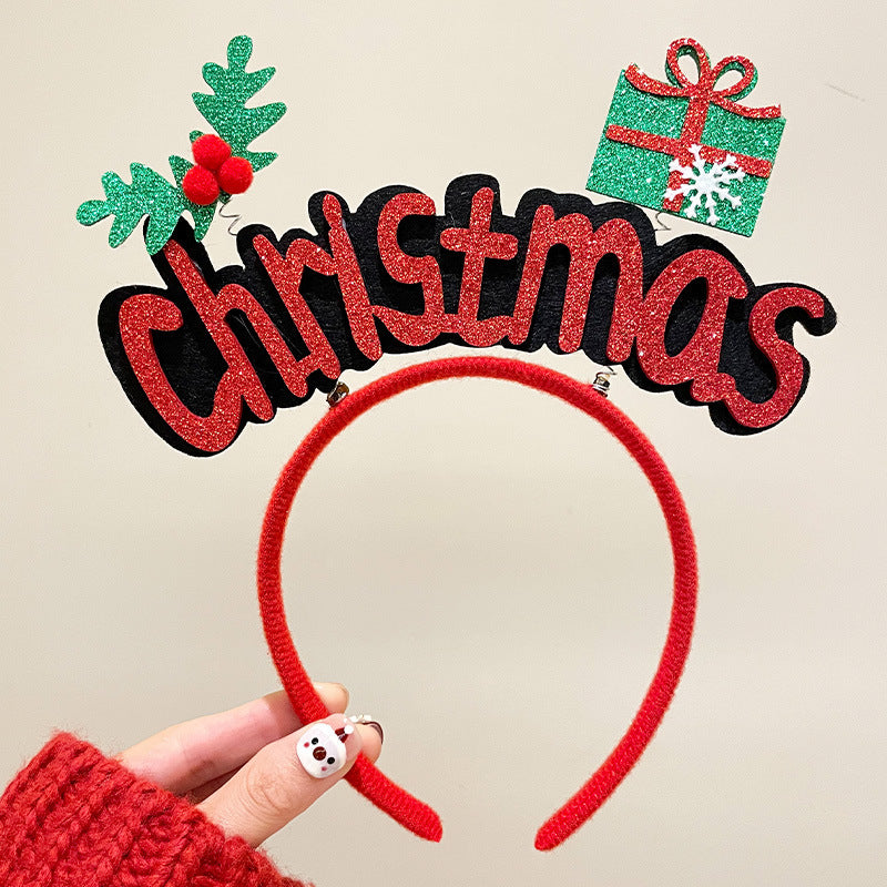 Merry Christmas Antler Hairband