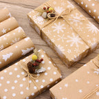 Retro Christmas Kraft Wrap