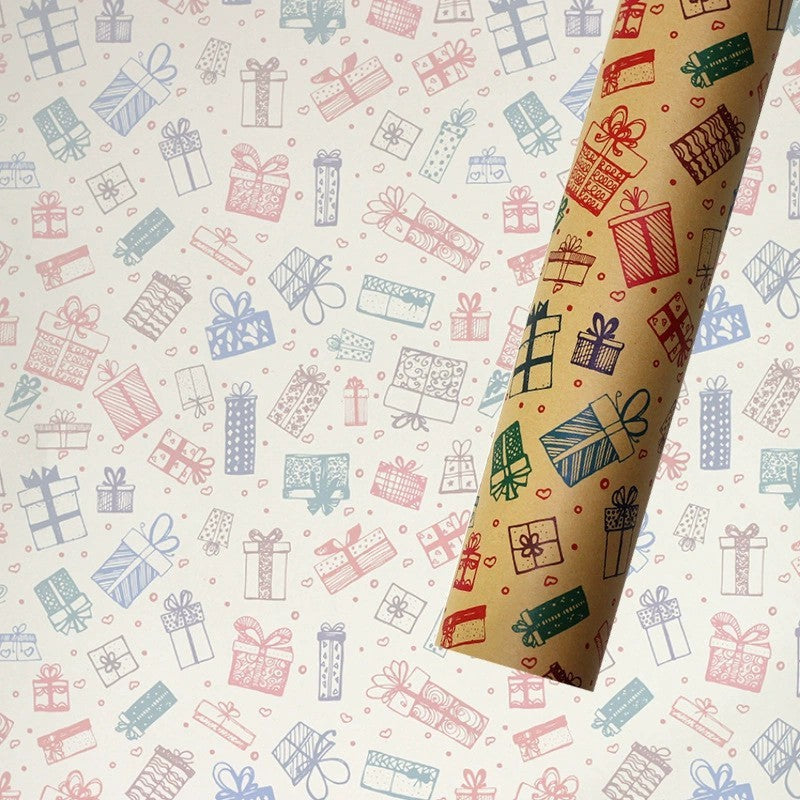 Printed Holiday Wrap Paper