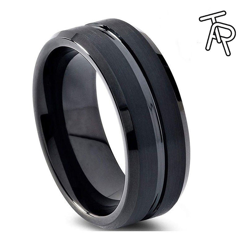 Black Tungsten Ring