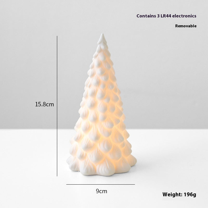 Ceramic Luminous Christmas Tree & Village Set