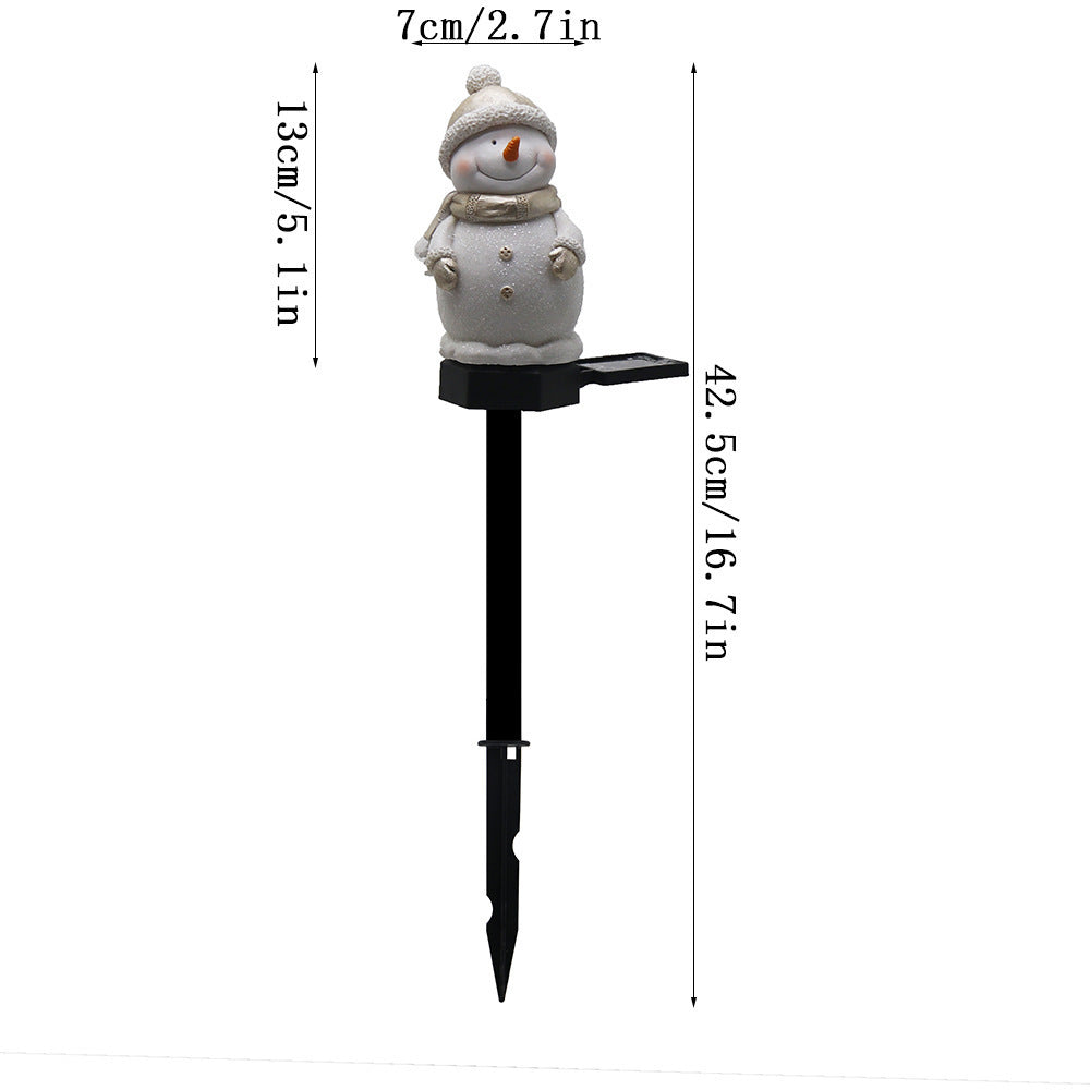 Solar Snowman Garden Stake Light – Outdoor Christmas Landscape Lamp