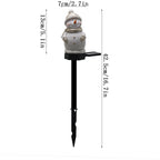 Solar Snowman Garden Stake Light – Outdoor Christmas Landscape Lamp