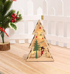 Lighted Wooden Holiday Ornament
