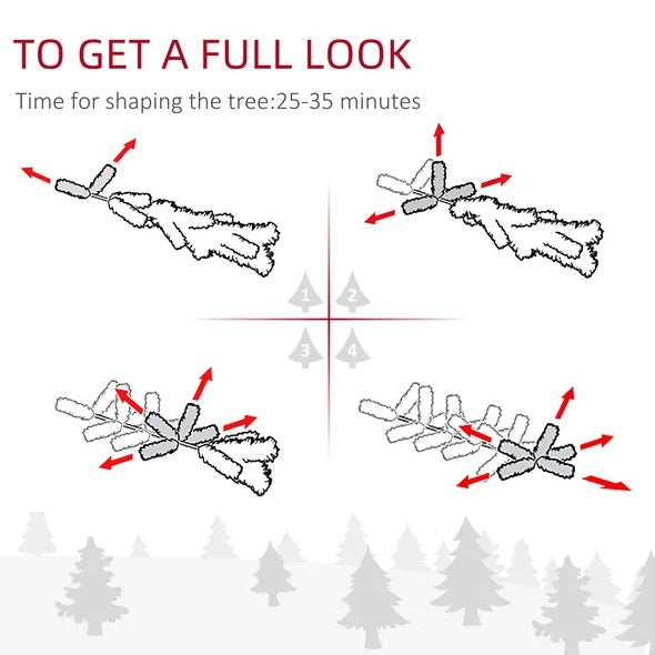 1. SnowFrost 9FT Pre-Lit Slim Christmas Tree