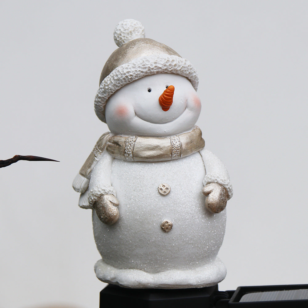 Solar Snowman Garden Stake Light – Outdoor Christmas Landscape Lamp