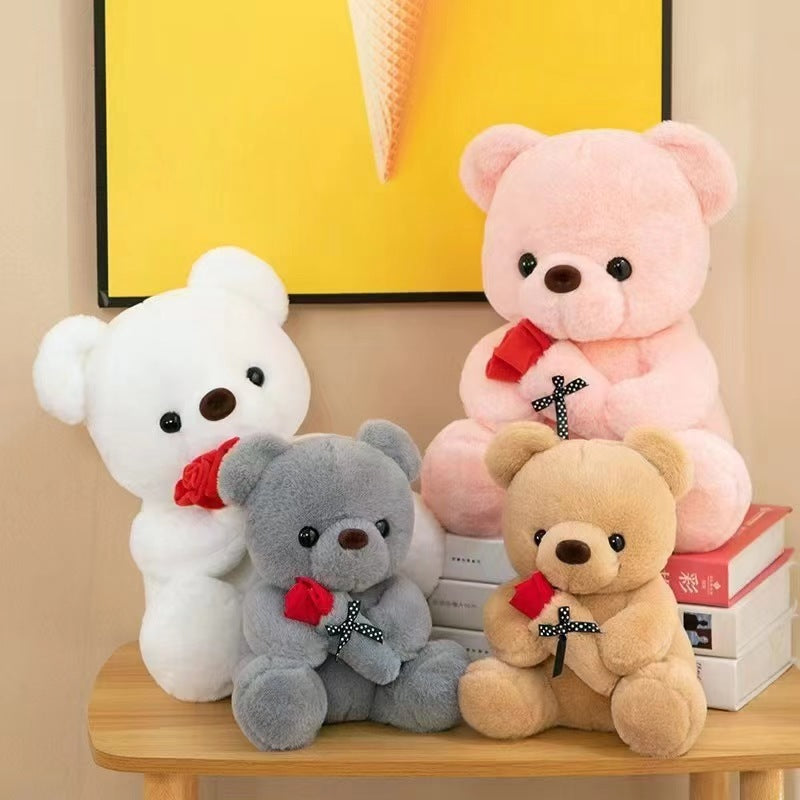 Rose Bear Plush Doll